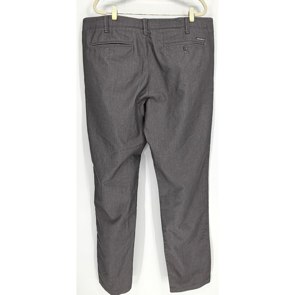 Eddie Bauer Flex Wrinkle Resistant Sport Chino Mens 40x36 Gray Office Travel - Picture 3 of 12